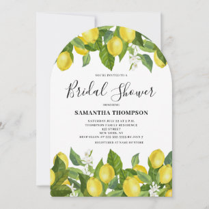 Lemon Citrus Bridal Shower Invitation