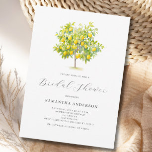 Lemon Citrus Bridal Shower Invitation