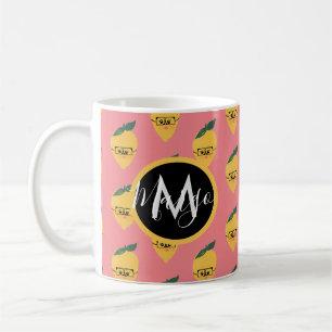 Lemon Citrus Cartoon Pattern Coffee Mug