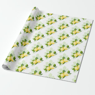 Lemon Citrus Fruit Botanical Wrapping Paper