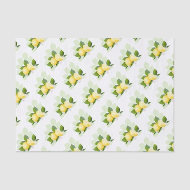 Lemon Citrus Fruit Edible Tissue Paper (Front)