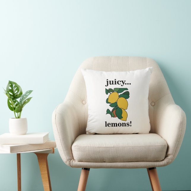 Lemon Citrus Fruit Summer  Cushion (Chair)
