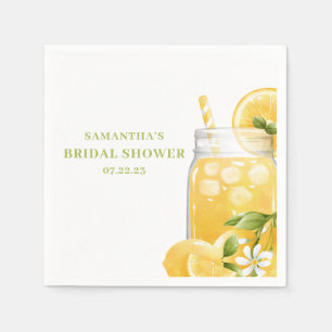 Lemon Citrus Lemonade Bridal Shower Napkin