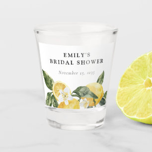 Lemon Citrus Main Squeeze Bridal Shower Shot Glass
