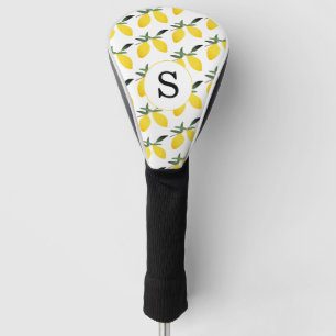 Lemon Citrus Monogram Golf Head Cover