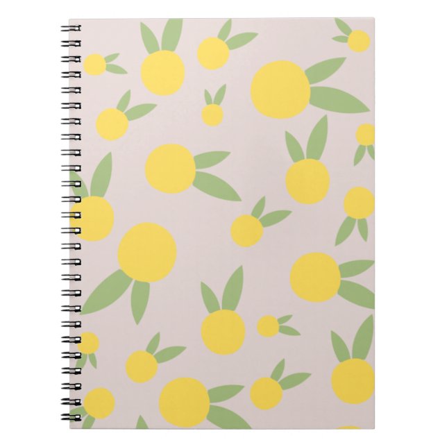 Lemon Citrus  Notebook (Front)