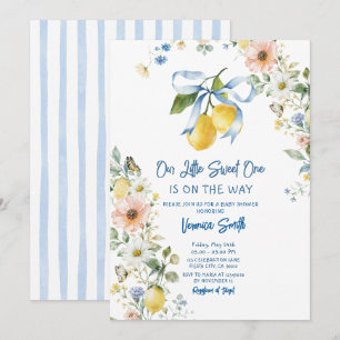 Lemon Citrus Our Little Sweet One Is On The Way Invitation
