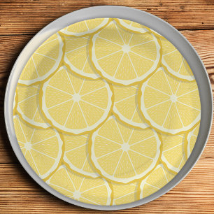 Lemon Citrus Paper Napkins Italian Summer Plate