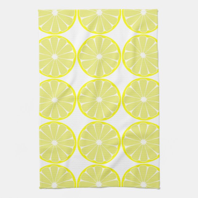 Lemon Citrus Retro Kitchen Towel Gift (Vertical)