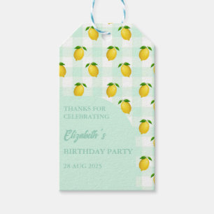 Lemon Citrus Summer Birthday Gift Tags