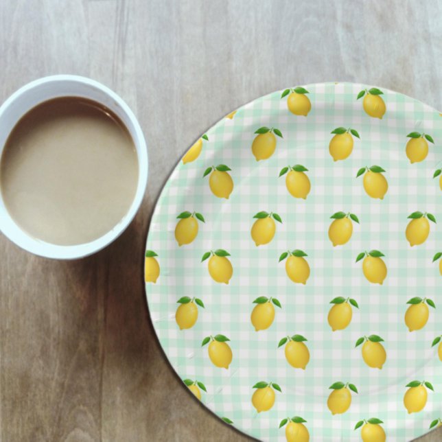 Lemon Citrus Summer Birthday Paper Plate (Creator Uploaded)