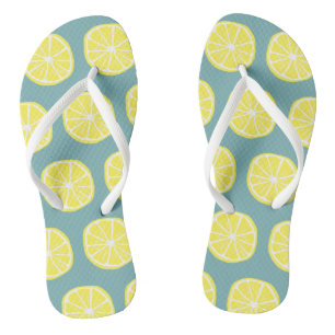 Lemon Citrus Summer Tropical Fruit Yellow Green Thongs