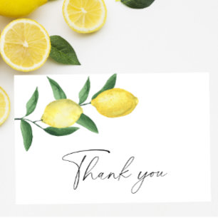 Lemon citrus - Thank You Card