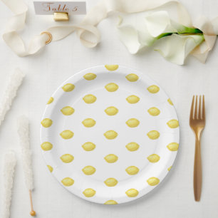 Lemon Citrus - Wedding  Paper Plate
