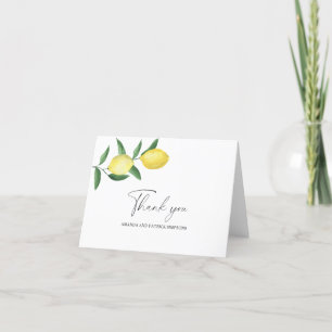 Lemon Citrus - Wedding Thank You Card