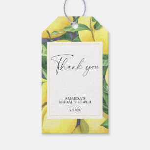 Lemon Citrus - Wedding Thank You Card Gift Tags