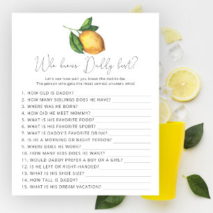 Lemon citrus Who knows Daddy best