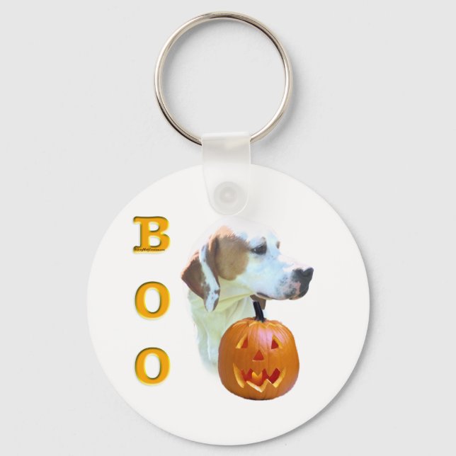 Lemon Coated Pointer Boo Key Ring (Front)