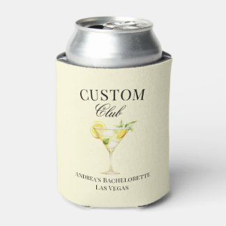 Lemon Cocktail Luxury Social Club Custom Can Cooler