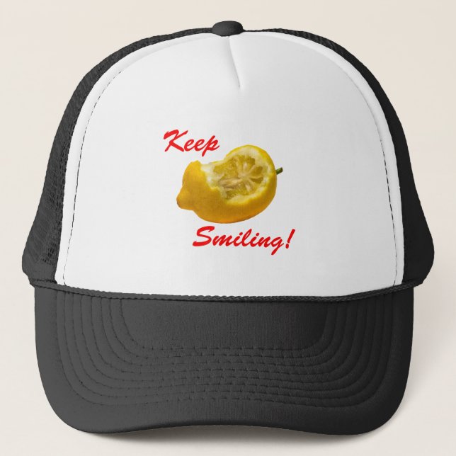 Lemon composition Keep Smiling! Trucker Hat (Front)