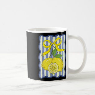 Lemon Coquette Bow Summer Vacation Hawaii Beach Fa Coffee Mug