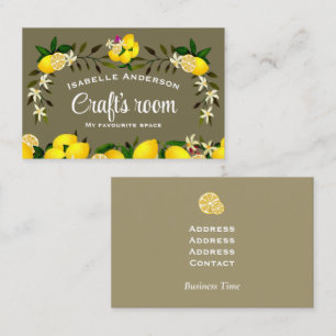 Lemon Craft Ash Grey Business Card