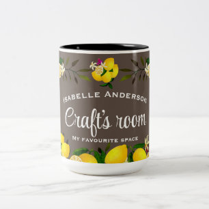 Lemon Craft Brown Two-Tone Coffee Mug