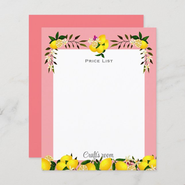 Lemon Craft Peach (Front/Back)