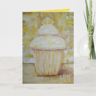 LEMON CUPCAKE - HAPPY BIRTHDAY, SWEET TART! CARD