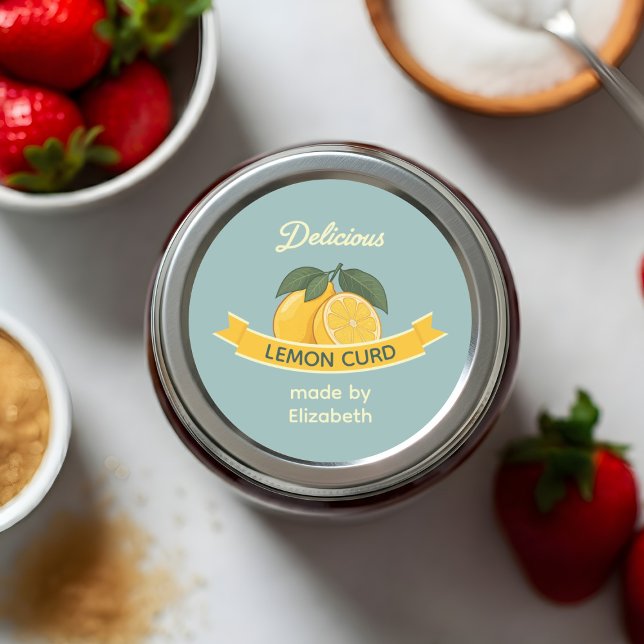 Lemon Curd Classic Round Sticker (Creator Uploaded)