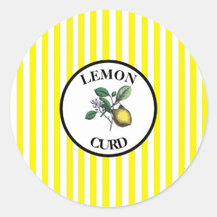 Lemon Curd Classic Round Sticker