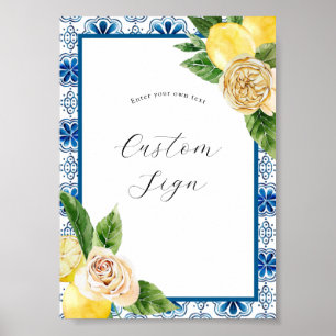 Lemon Custom Text Sign