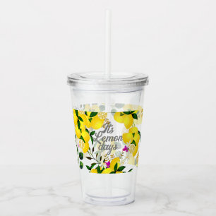 Lemon Days Acrylic Tumbler
