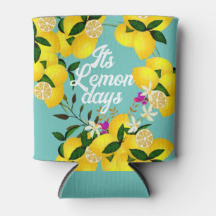 Lemon Days Aqua Can Cooler