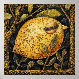 Lemon Decorative Painting Art Print