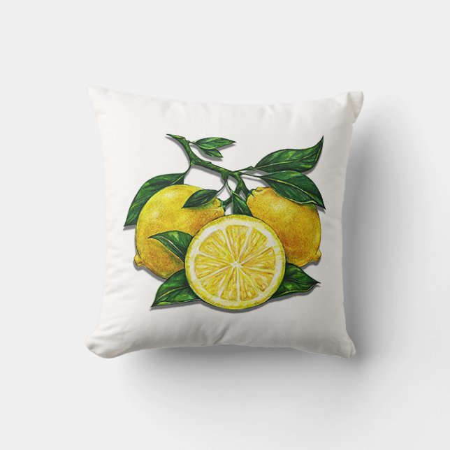Lemon Decorative Pillow (Front)