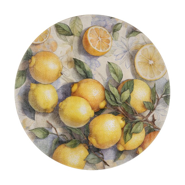 Lemon Delight Cutting Board (Front)