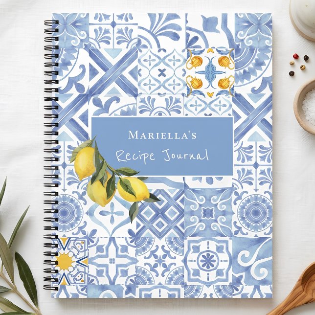 Lemon Design Personalised Recipe Journal (Creator Uploaded)