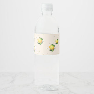 lemon design Water Labels