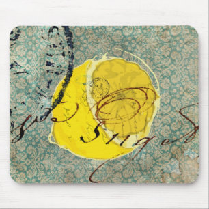 Lemon Digital Art Mouse Pad
