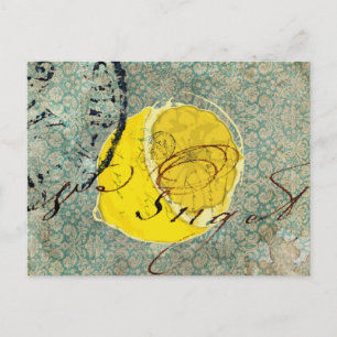 Lemon Digital Art Postcard