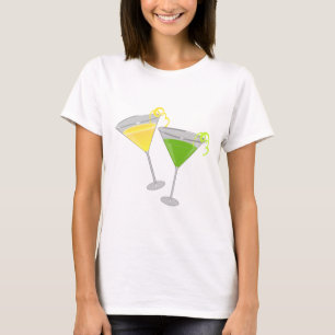 Lemon Drop and Green Apple Martini T-Shirt