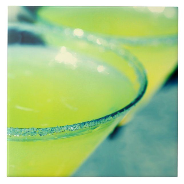 Lemon Drop Cocktail Ceramic Tile (Front)