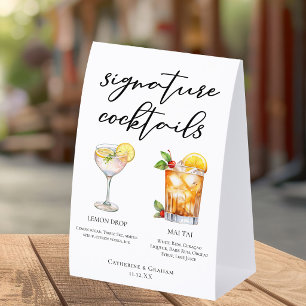Lemon Drop Mai Tai Wedding Cocktails Menu