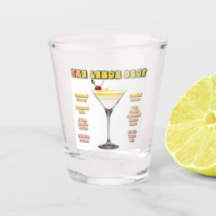 LEMON DROP MARTINI Cocktail Recipe Art Shot Glass