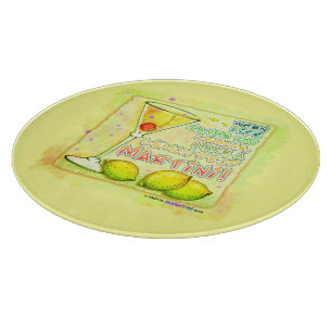 Lemon Drop Martini Glass Cutting Boards