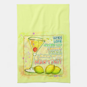 LEMON DROP MARTINI Kitchen, Bath or Bar TOWEL