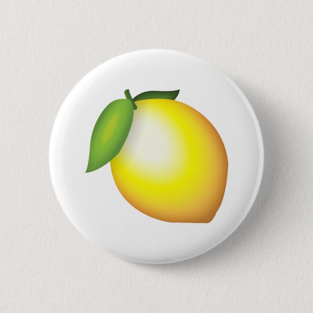 Lemon - Emoji 6 Cm Round Badge (Front)