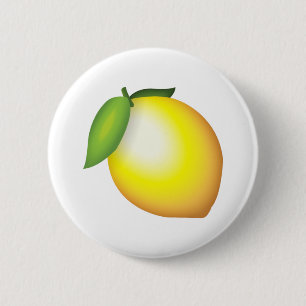 Lemon - Emoji 6 Cm Round Badge