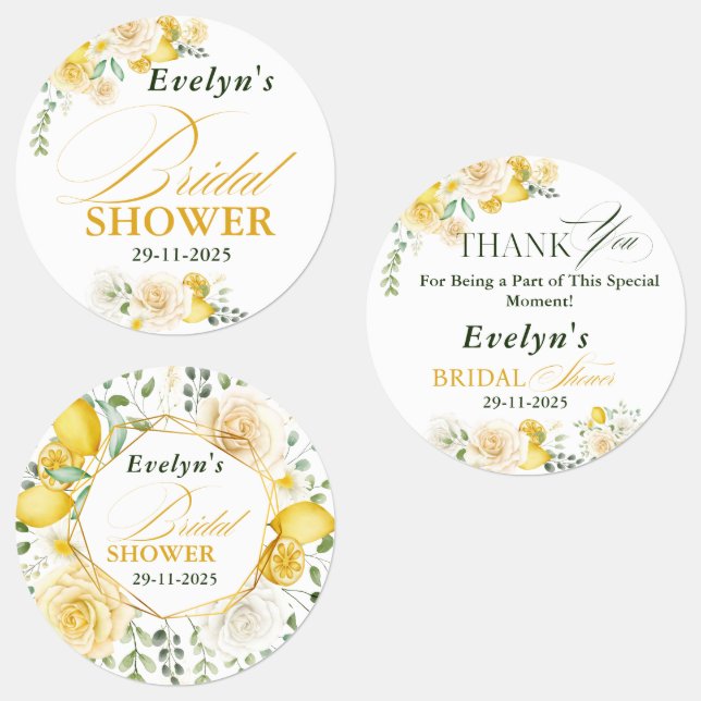 Lemon Eucalyptus Rose Bridal Shower (Group)